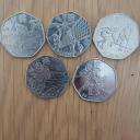 2011 Olympic 50p Bundle of 5 coins