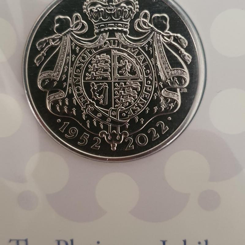 The Platinum Jubilee of her Majesty the Queen 2022 UK £5 coin