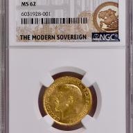 1913 Gold Full Sovereign - Sydney - NGC MS62