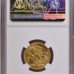 1913 Gold Full Sovereign - Sydney - NGC MS62