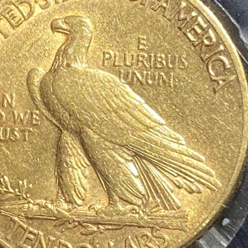 1908-S/S VAM GOLD INDIAN HEAD EAGLE $10 MINT ERROR