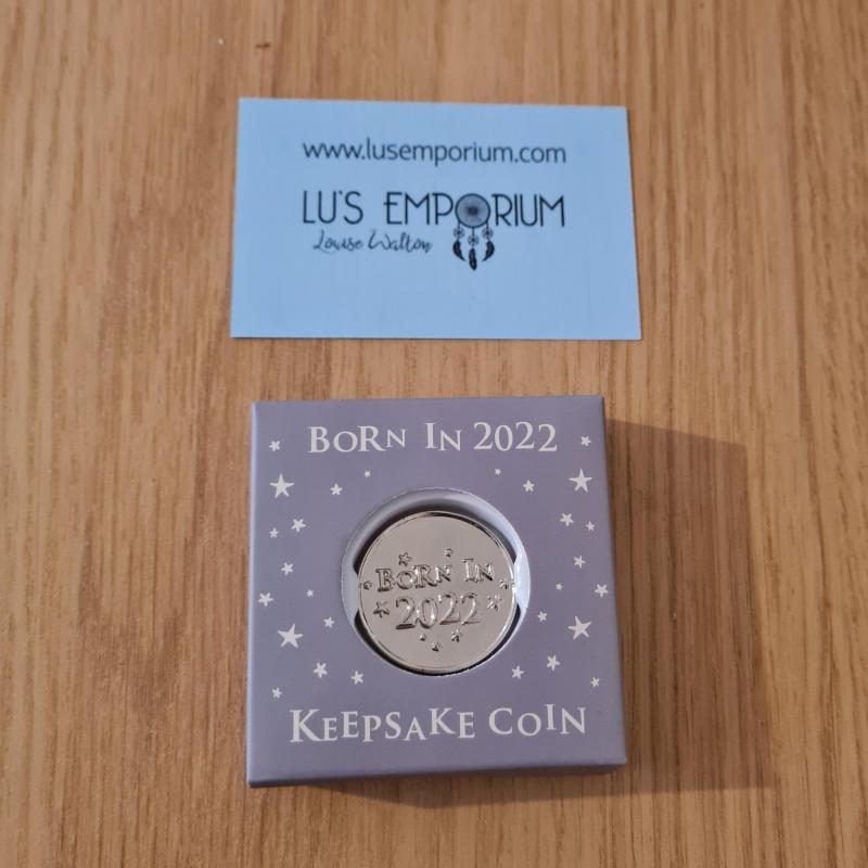 Born in 2022 Baby Keepsake coin token