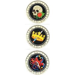 £2 Commemorative Colour Coin Decals Sticker Sets - Choose from Olympic, Shakespeare or Underground