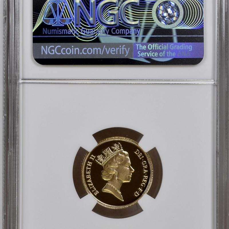 1985 Gold Proof Half Sovereign NGC PF69 Ultra Cameo