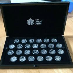2018 A-Z 10p Silver Proof Set in Royal Mint Official Case - RARE