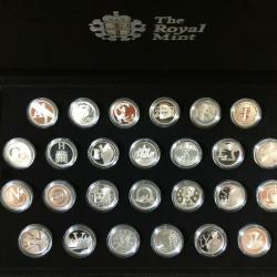 2018 A-Z 10p Silver Proof Set in Royal Mint Official Case - RARE