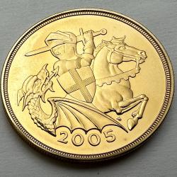2005 Gold Quintuple Sovereign; 39.94grams