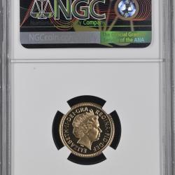 2002 Gold Half-Sovereign Golden Jubilee Proof NGC PF69 ULTRA CAMEO