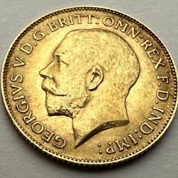 1913 Gold Half Sovereign