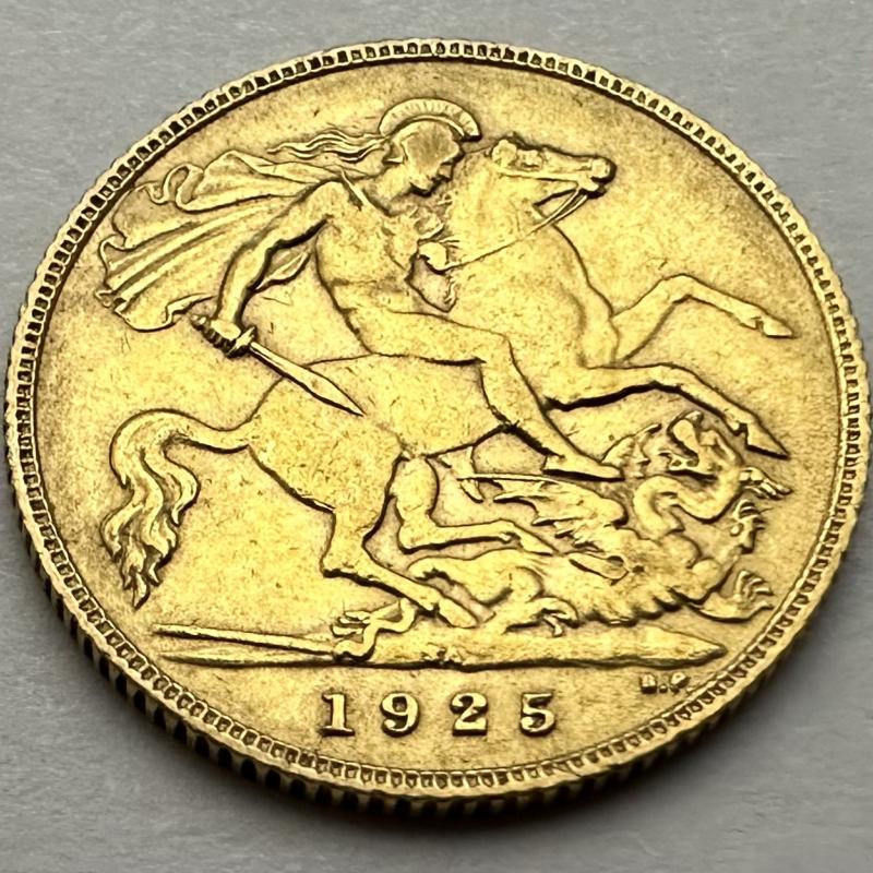 1925 Gold Half Sovereign - South Africa