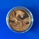World of Dragons - The Aztec, 1 avdp oz Copper Round - 999 Fine Copper