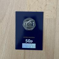 2020 50p Hylaeosaurus Brilliant Uncirculated Coin