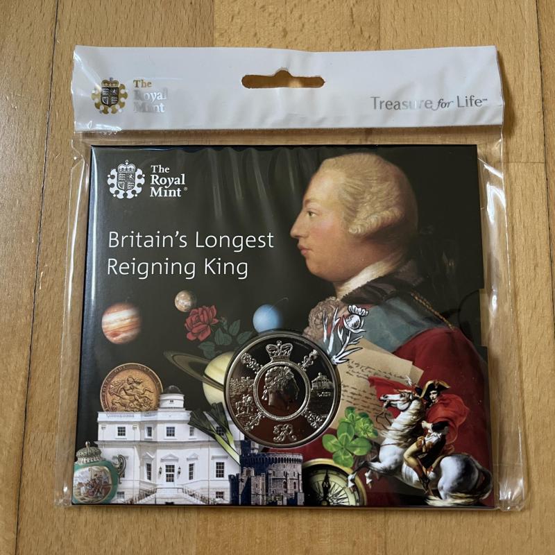 2020 A Celebration of the Reign of George III £5 Brilliant Uncirculated Coin