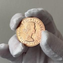 1 x 1967 Queen Elizabeth Penny (UNC)