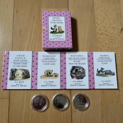 2020 50p Winnie the Pooh, Piglet, Christopher Robin Brilliant Uncirculated Coins & Books