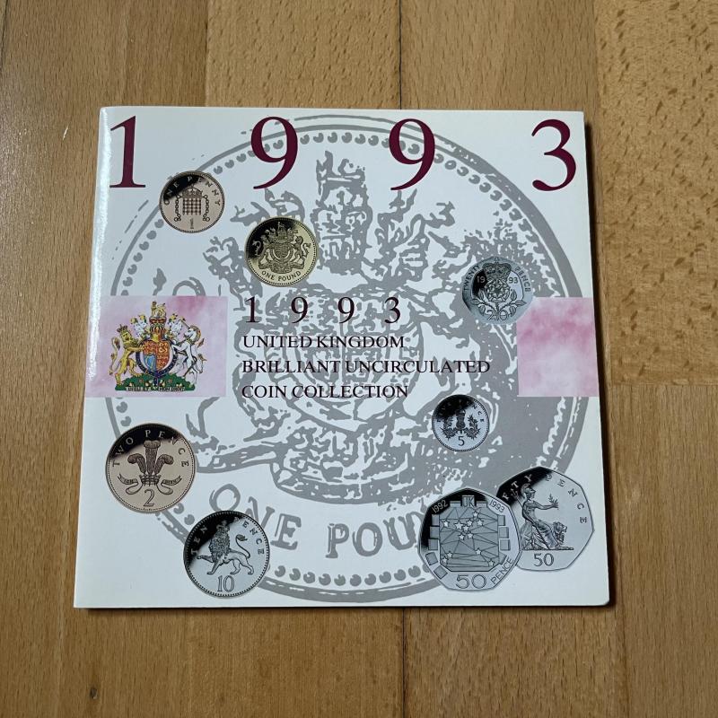 1993 UK Annual Brilliant Uncirculated Coin Collection - EEC large 50p!