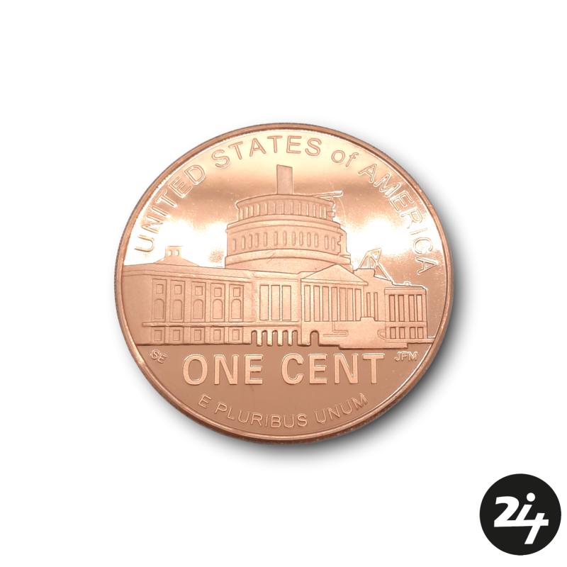 1 oz 999 Fine Copper One Cent Coin #2