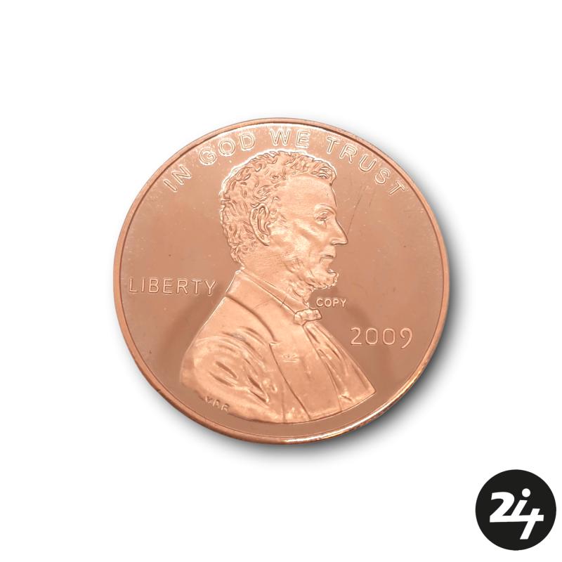 1 oz 999 Fine Copper One Cent Coin #4