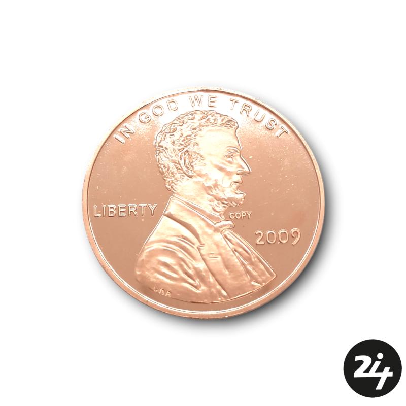 1 oz 999 Fine Copper One Cent Coin #3
