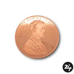 1 oz 999 Fine Copper One Cent Coin #2