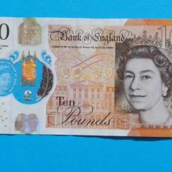 2017 Victoria Cleland polymer £10 note AA02 030821.(first series)