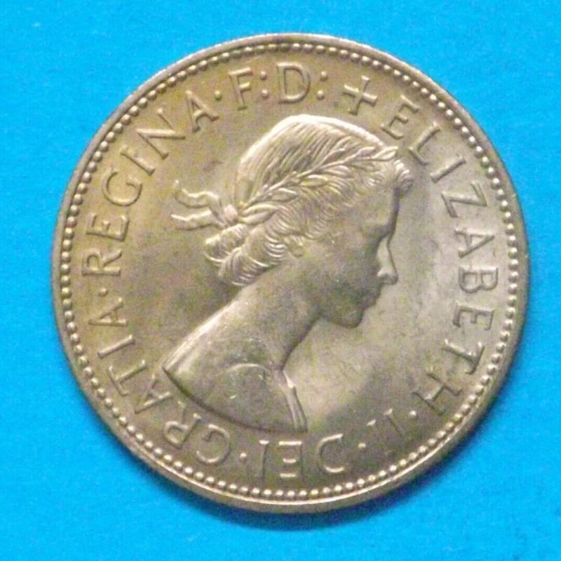 1966 Elizabeth II bronze one penny.(uncirculated)