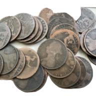 1873 Bun Head Queen Victoria Penny 1d Circulated History Coin Victorian Circulat