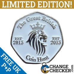 Official Platinum Jubilee Logo Dark Queen Elizabeth 2022 Rare 50p Shaped Coins