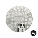 Limited Edition Fine Silver 1oz Poker Chip (Diamonds)